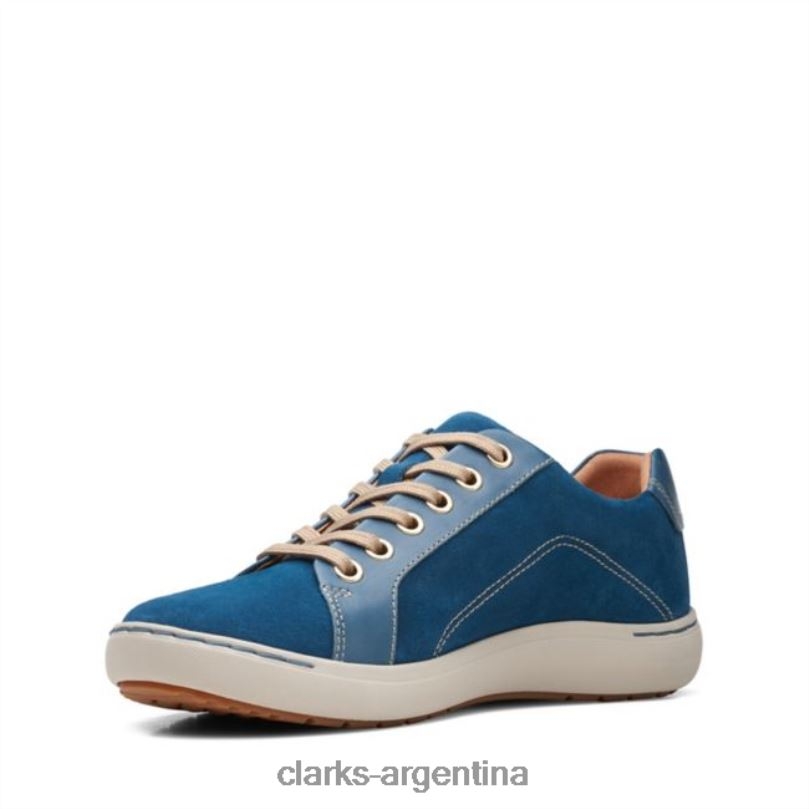 Clarks unisexo 2FZPZ6044 clarks verde azulado nalle lace verde azulado