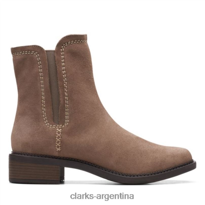 Clarks unisexo 2FZPZ6130 clarks maye zip ante guijarro ante guijarro gamuza guijarro