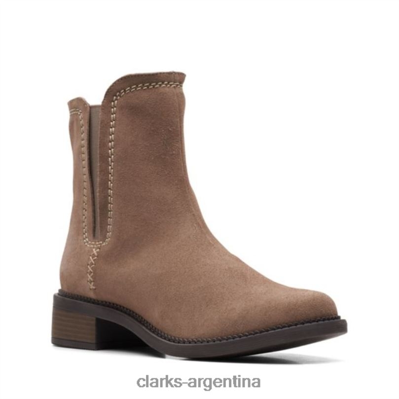 Clarks unisexo 2FZPZ6130 clarks maye zip ante guijarro ante guijarro gamuza guijarro