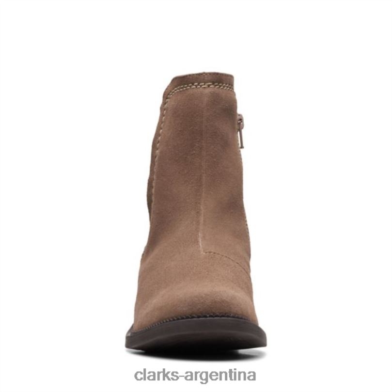 Clarks unisexo 2FZPZ6130 clarks maye zip ante guijarro ante guijarro gamuza guijarro