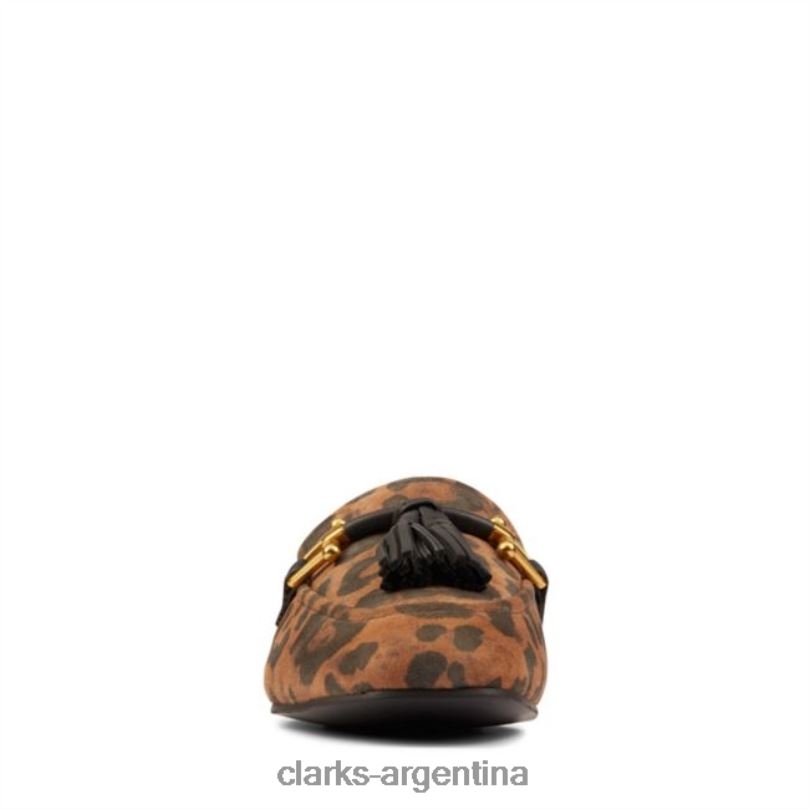 Clarks unisexo 2FZPZ6466 clarks pure 2 borla ante de leopardo ante de leopardo ante de leopardo