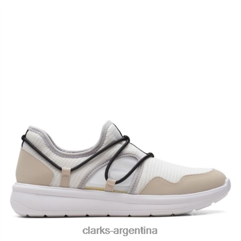 Clarks unisexo 2FZPZ6540 combi blanca ezera skip combi blanca clarks combinación blanca
