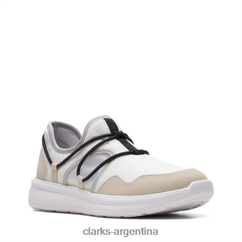 Clarks unisexo 2FZPZ6540 combi blanca ezera skip combi blanca clarks combinación blanca