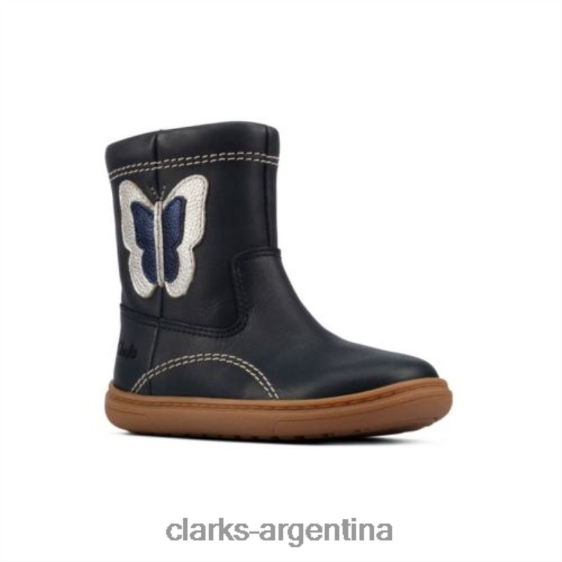 Clarks unisexo 2FZPZ4556 Clarks midi flash de cuero combinado azul marino fst g fit cuero combinado azul marino