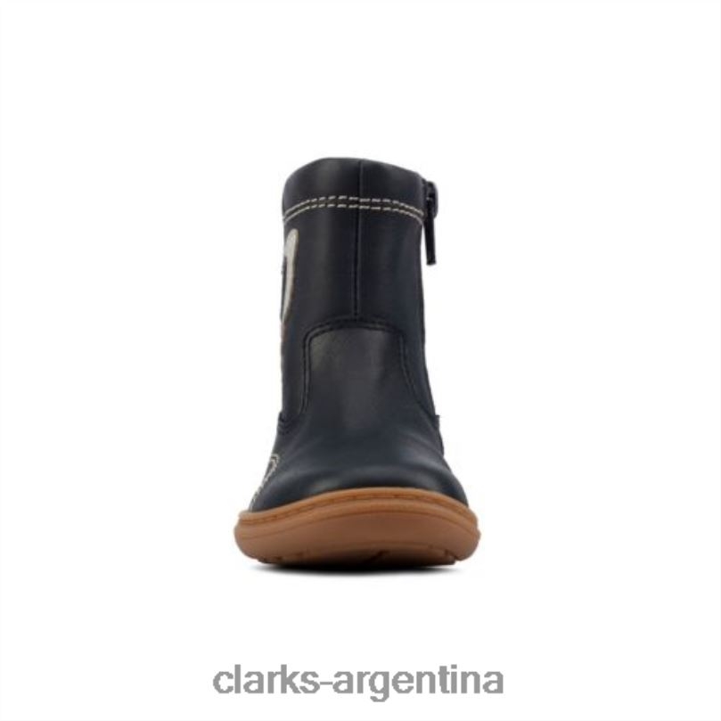 Clarks unisexo 2FZPZ4556 Clarks midi flash de cuero combinado azul marino fst g fit cuero combinado azul marino