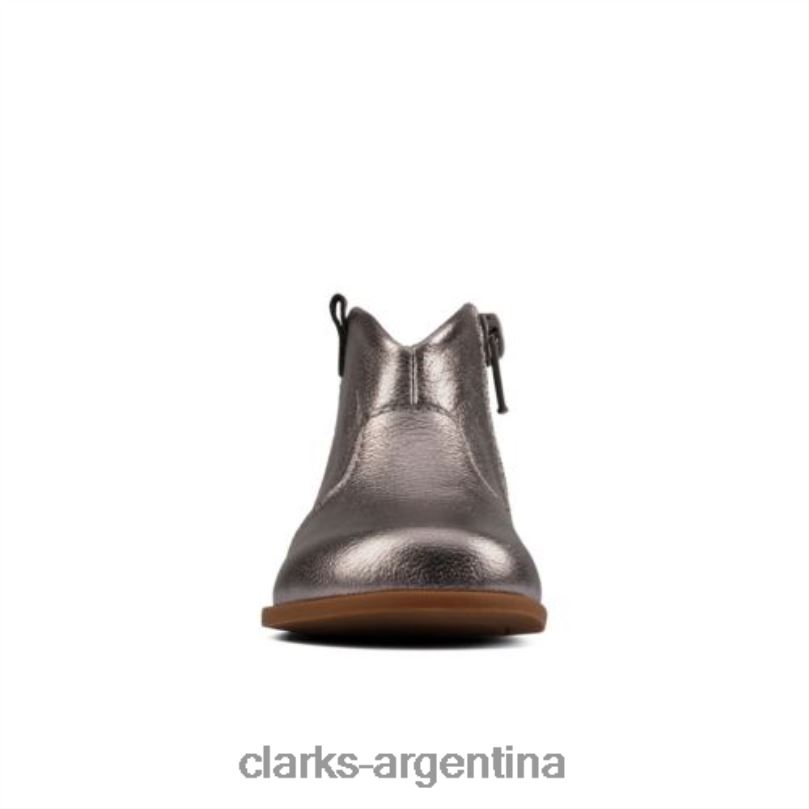 Clarks unisexo 2FZPZ4562 Clarks Drew Dawn FST F Fit cuero de peltre cuero peltre