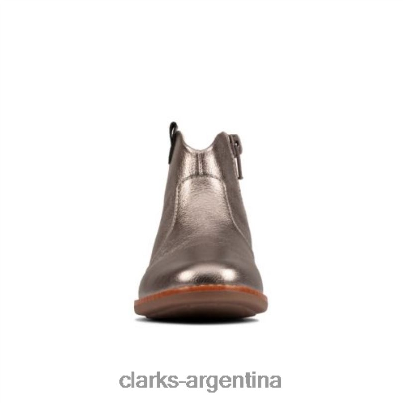 Clarks unisexo 2FZPZ4564 cuero peltre dibujó norte inf f fit clarks cuero peltre
