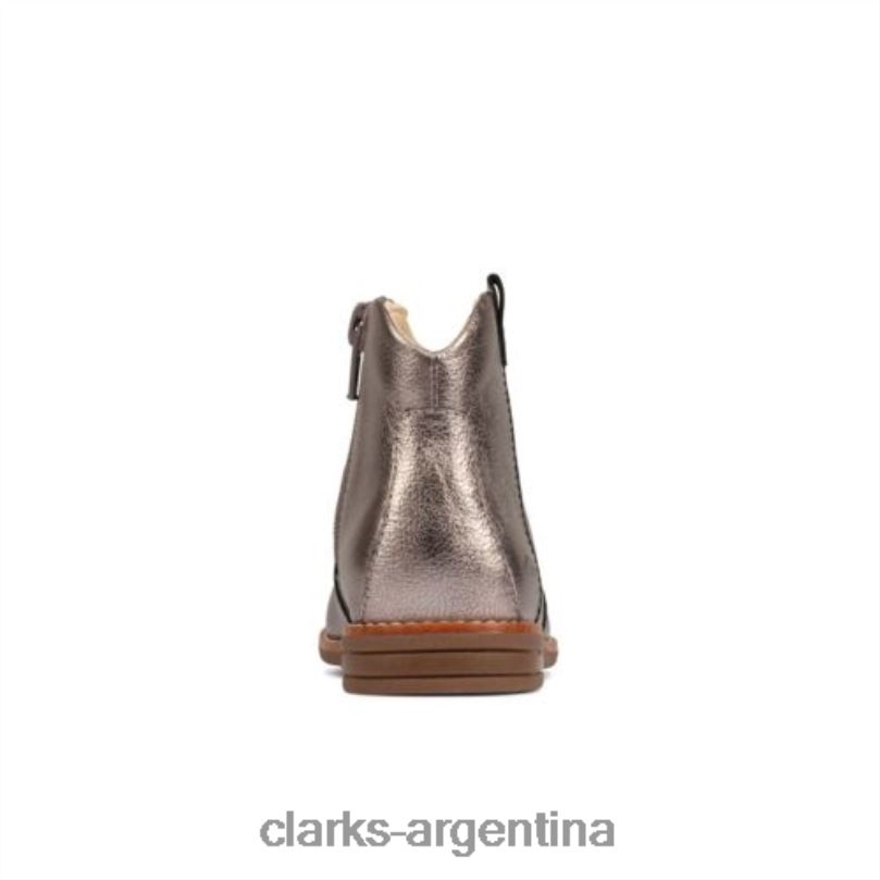 Clarks unisexo 2FZPZ4564 cuero peltre dibujó norte inf f fit clarks cuero peltre