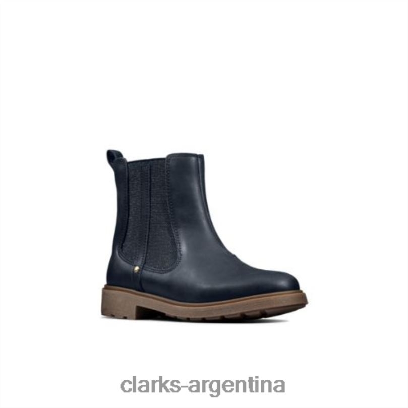 Clarks unisexo 2FZPZ4565 astrol orinf f fit clarks cuero marino cuero azul marino