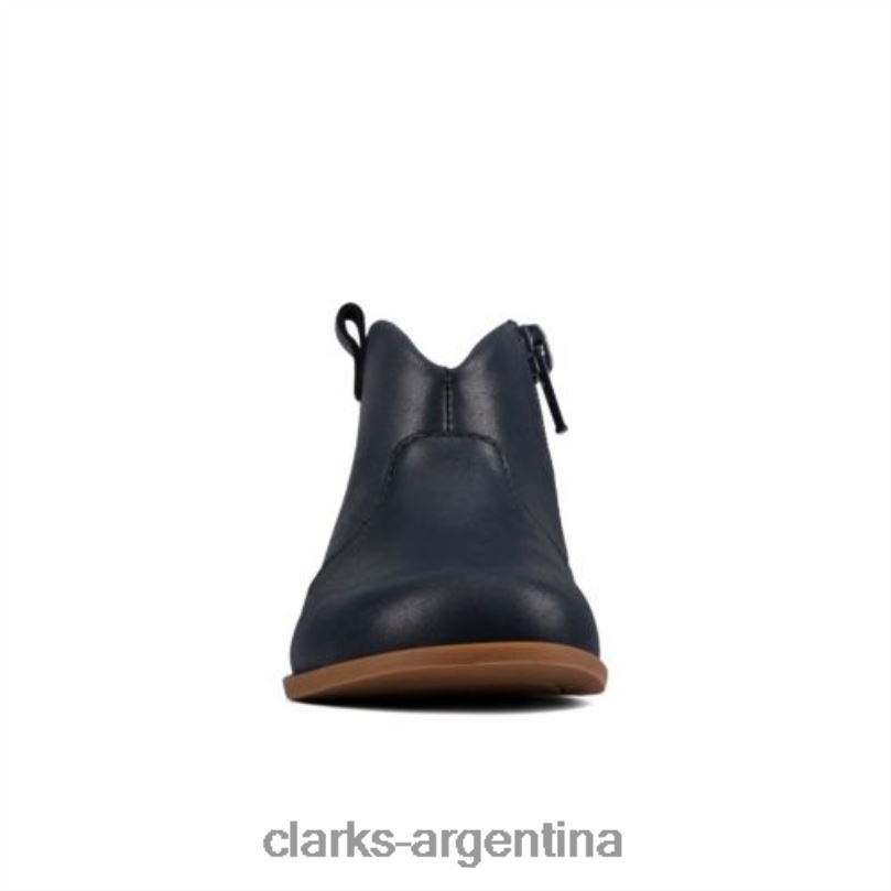 Clarks unisexo 2FZPZ4568 Clarks de cuero azul marino Drew Dawn FST F Fit cuero azul marino