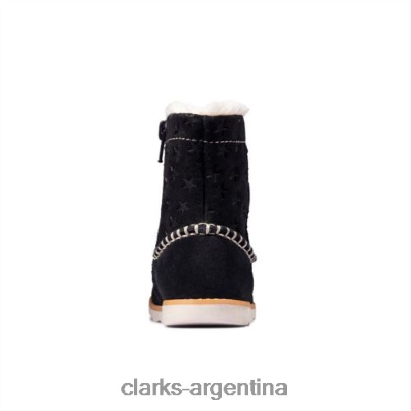 Clarks unisexo 2FZPZ4574 clarks corona piper inf g fit ante azul marino gamuza azul marino