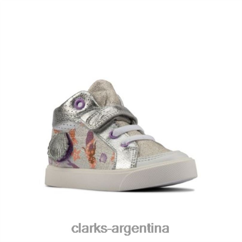 Clarks unisexo 2FZPZ4580 clarks combi city pop inf f fit plateados combinado plateado