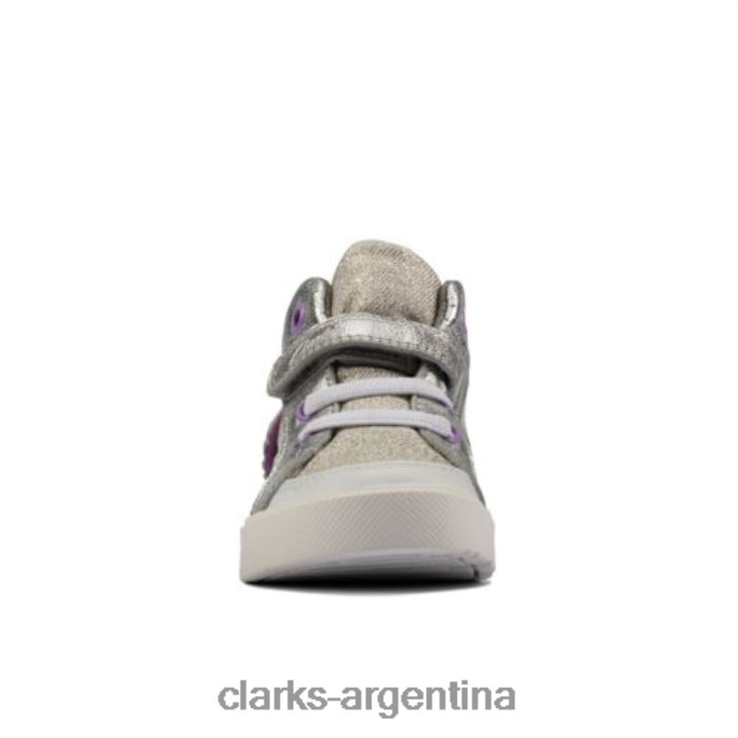 Clarks unisexo 2FZPZ4580 clarks combi city pop inf f fit plateados combinado plateado