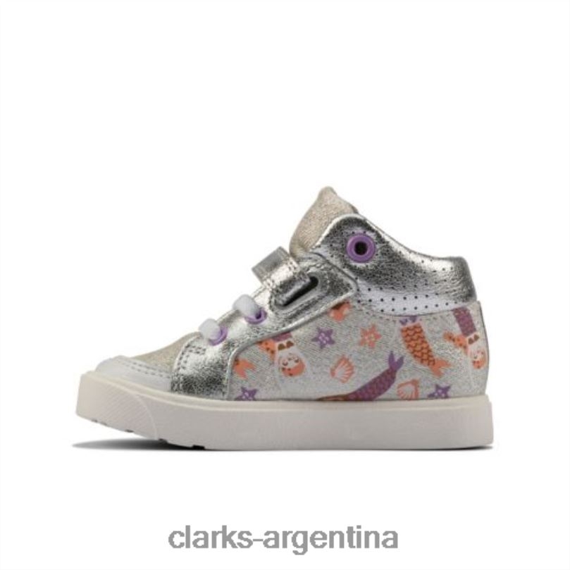 Clarks unisexo 2FZPZ4580 clarks combi city pop inf f fit plateados combinado plateado