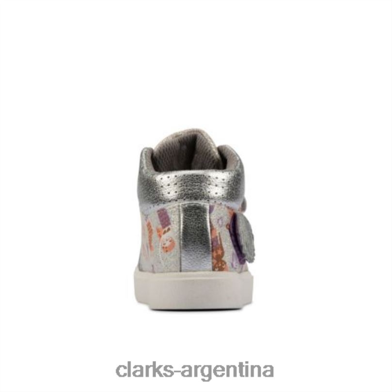 Clarks unisexo 2FZPZ4580 clarks combi city pop inf f fit plateados combinado plateado