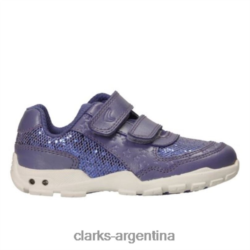 Clarks unisexo 2FZPZ4679 brite play fst f fit clarks morado púrpura