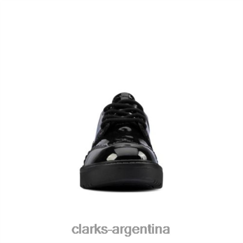 Clarks unisexo 2FZPZ4686 plajump inf f fit charol negro clarks charol negro