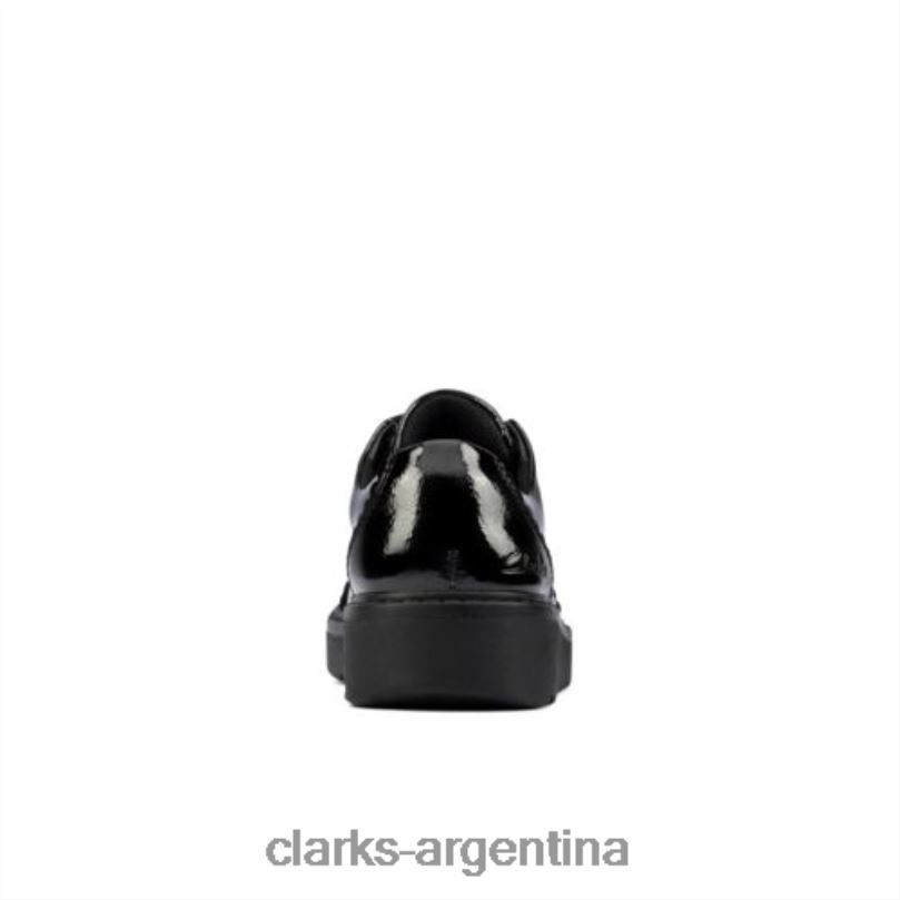 Clarks unisexo 2FZPZ4686 plajump inf f fit charol negro clarks charol negro