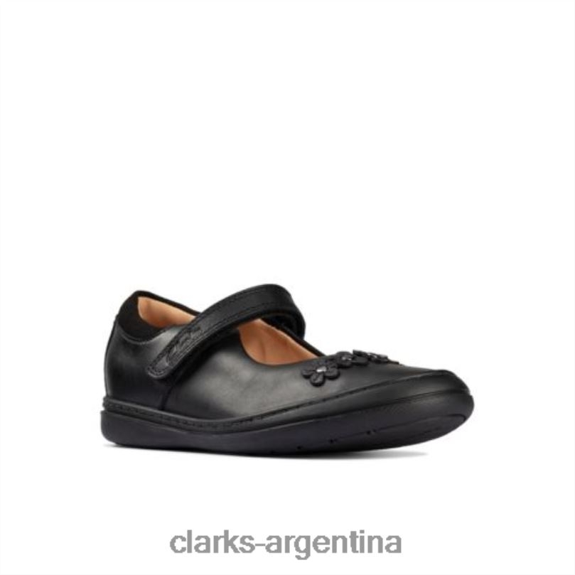 Clarks unisexo 2FZPZ4687 scooter jump jnr g fit clarks cuero negro cuero negro