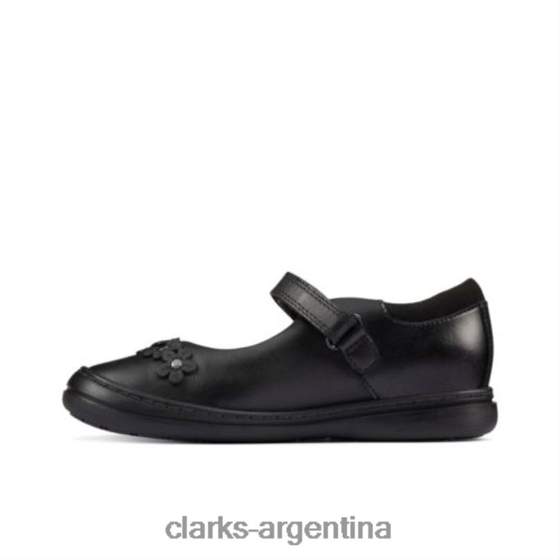 Clarks unisexo 2FZPZ4687 scooter jump jnr g fit clarks cuero negro cuero negro