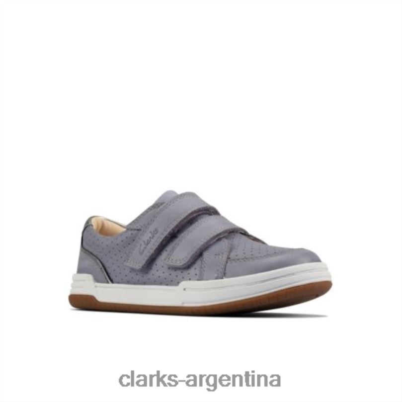 Clarks unisexo 2FZPZ4700 clarks cuero azul claro fawn solo inf f fit cuero azul claro