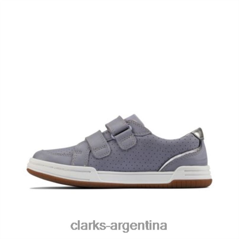 Clarks unisexo 2FZPZ4700 clarks cuero azul claro fawn solo inf f fit cuero azul claro