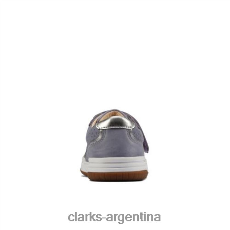 Clarks unisexo 2FZPZ4700 clarks cuero azul claro fawn solo inf f fit cuero azul claro