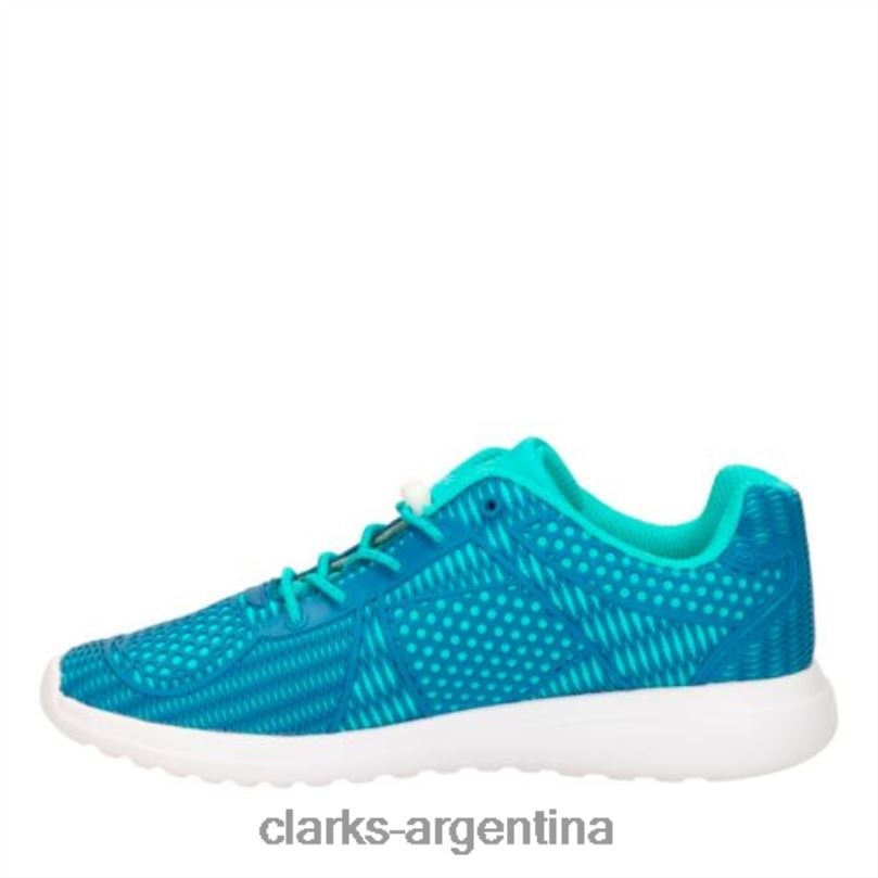Clarks unisexo 2FZPZ4716 azul sprint wild jnr- f fit clarks azul