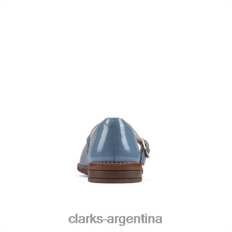 Clarks unisexo 2FZPZ4718 draw play inf f fit clarks de cuero azul medio cuero azul medio