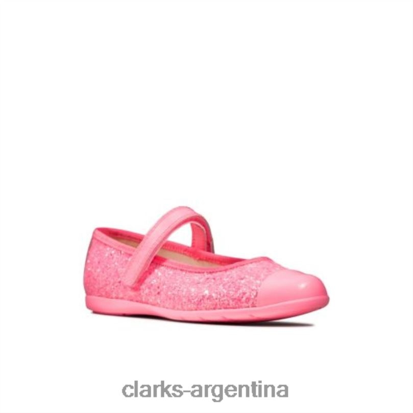 Clarks unisexo 2FZPZ4725 dance tap inf f fit clarks rosa sintético rosa sintético
