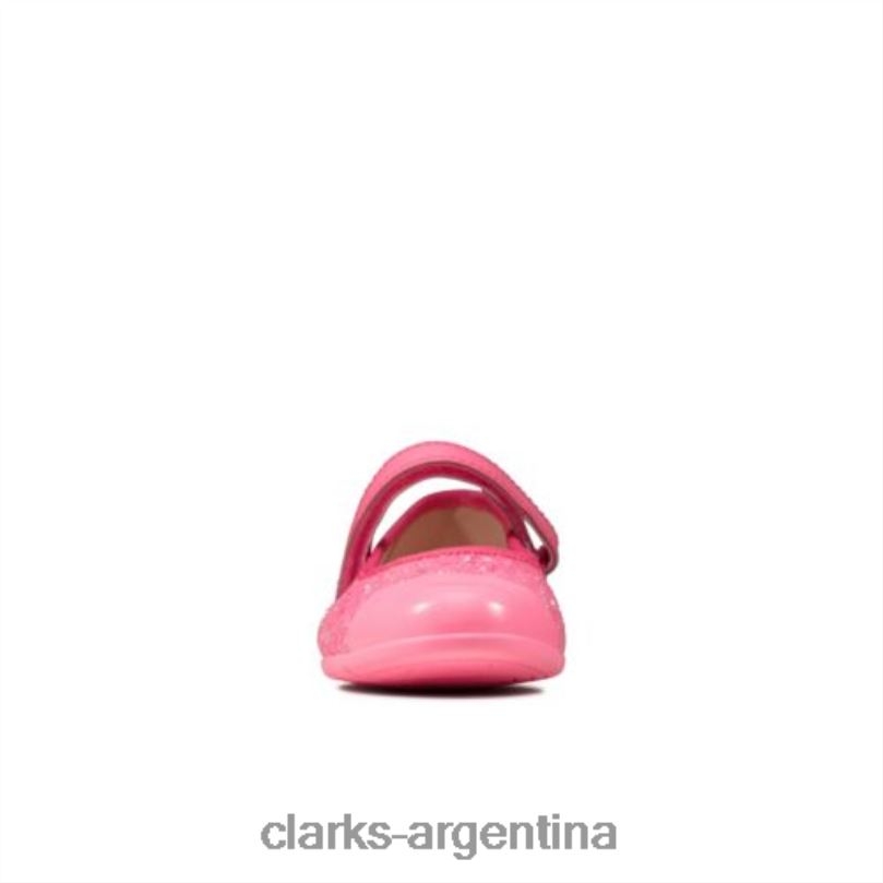 Clarks unisexo 2FZPZ4725 dance tap inf f fit clarks rosa sintético rosa sintético