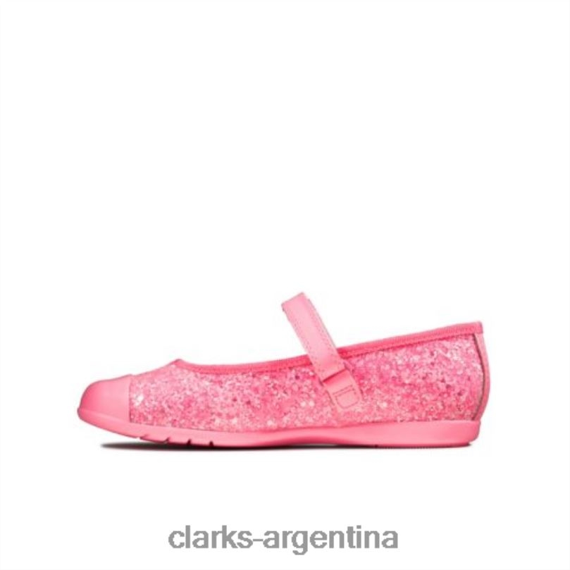 Clarks unisexo 2FZPZ4725 dance tap inf f fit clarks rosa sintético rosa sintético