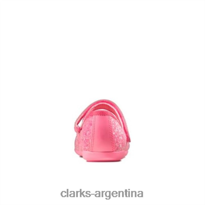 Clarks unisexo 2FZPZ4725 dance tap inf f fit clarks rosa sintético rosa sintético