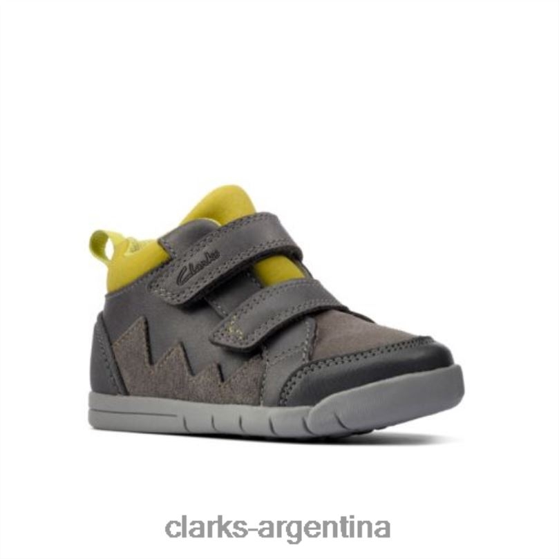 Clarks unisexo 2FZPZ4780 clarks rex park fst f fit cuero gris cuero gris
