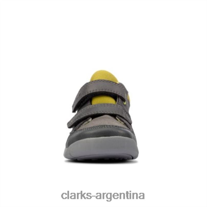 Clarks unisexo 2FZPZ4780 clarks rex park fst f fit cuero gris cuero gris