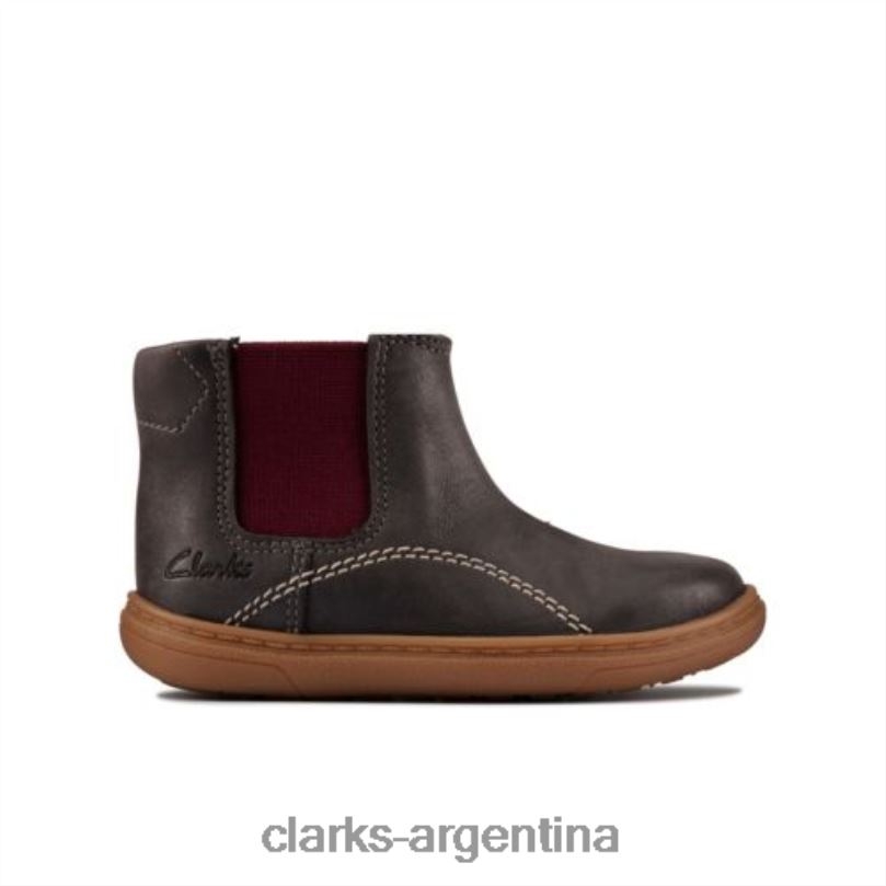 Clarks unisexo 2FZPZ4786 clarks flash sea fst f fit gris oscuro lea hoja gris oscuro