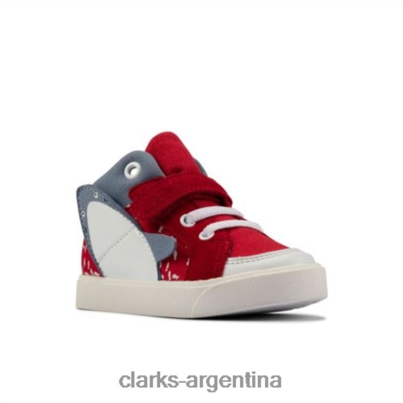 Clarks unisexo 2FZPZ4796 clarks lona roja city pop fst g fit lona roja