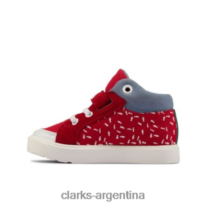 Clarks unisexo 2FZPZ4796 clarks lona roja city pop fst g fit lona roja