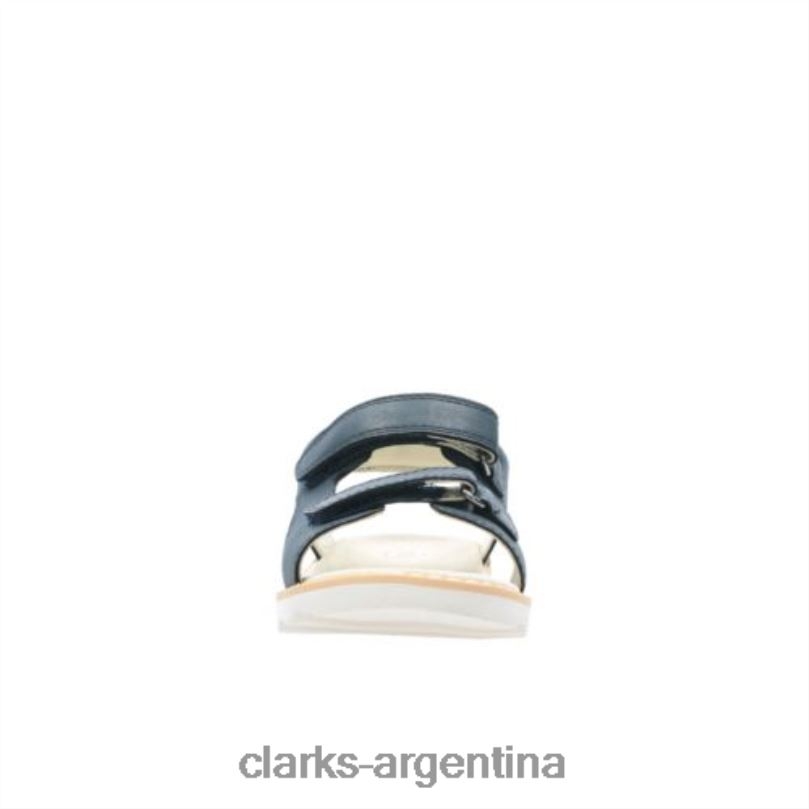 Clarks unisexo 2FZPZ4853 clarks corona raíz jnr g fit cuero azul marino cuero azul marino