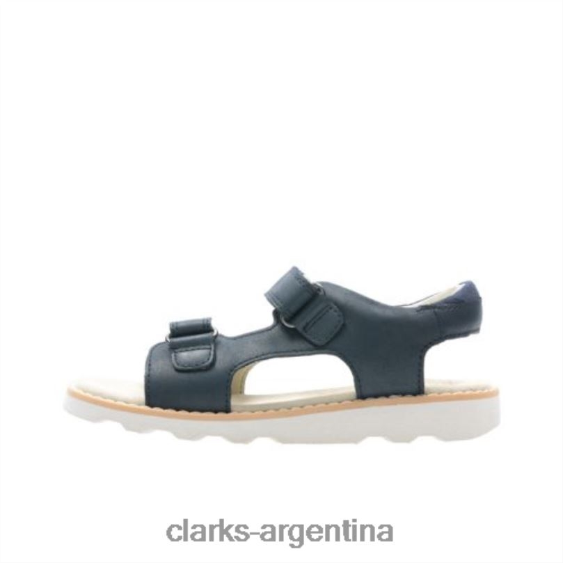 Clarks unisexo 2FZPZ4853 clarks corona raíz jnr g fit cuero azul marino cuero azul marino