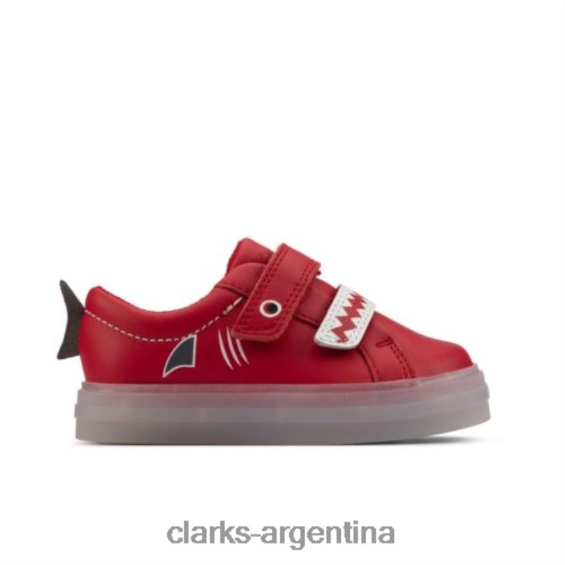 Clarks unisexo 2FZPZ4938 clarks flarescalelo fst g fit cuero rojo cuero rojo