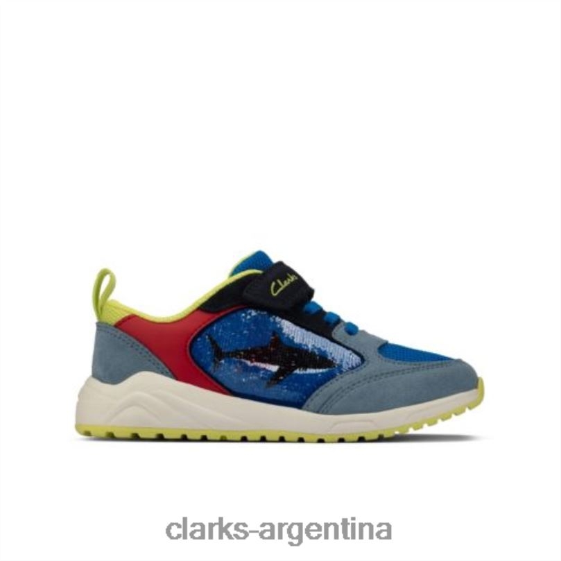 Clarks unisexo 2FZPZ4939 peine azul brillante clarks aeon flex inf g fit peine azul brillante