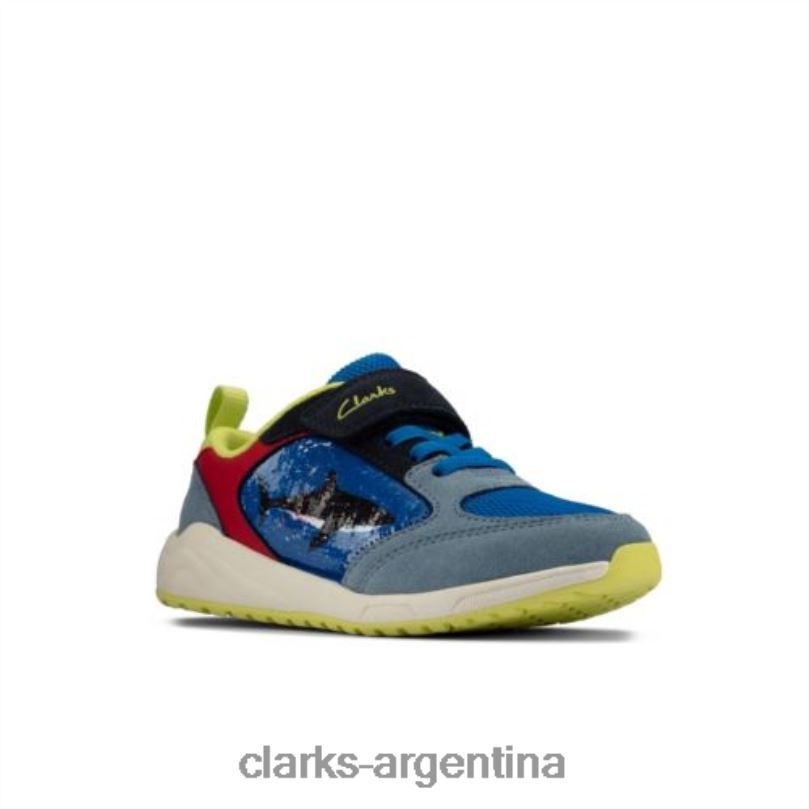 Clarks unisexo 2FZPZ4939 peine azul brillante clarks aeon flex inf g fit peine azul brillante