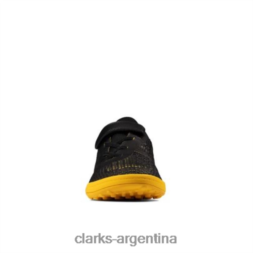 Clarks unisexo 2FZPZ4941 premio swift jnr f fit clarks negro/amarillo bajo amarillo negro