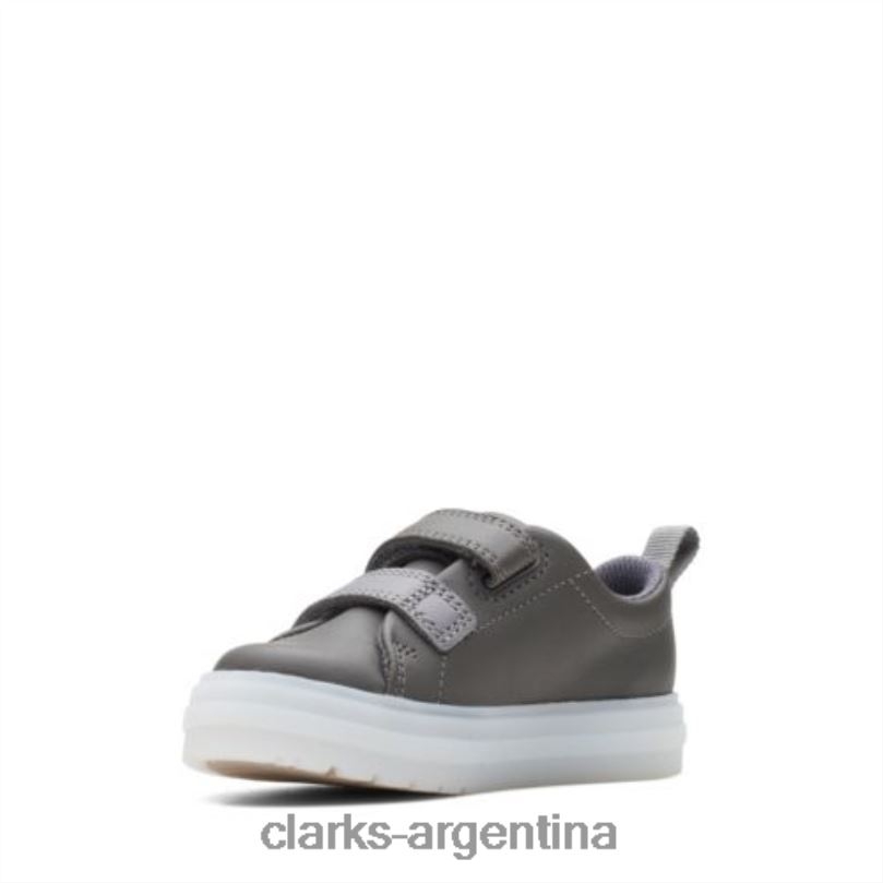 Clarks unisexo 2FZPZ4951 flare bug fst g fit clarks cuero gris oscuro cuero gris oscuro