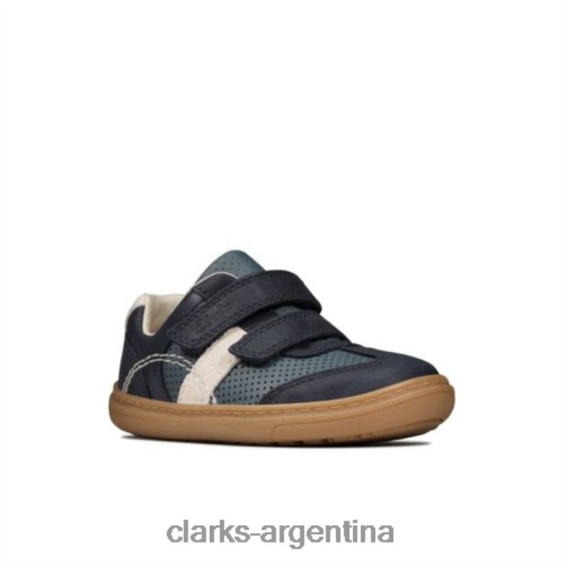 Clarks unisexo 2FZPZ4952 clarks de cuero azul marino 2 flash metra fst g fit cuero azul marino