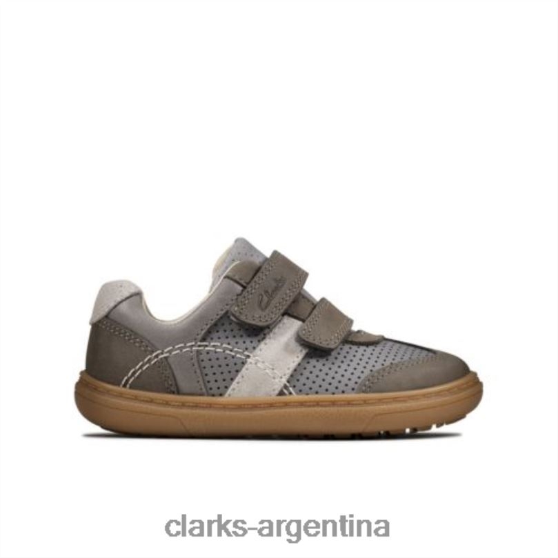Clarks unisexo 2FZPZ4955 Clarks de cuero gris oscuro flash metra fst g fit cuero gris oscuro