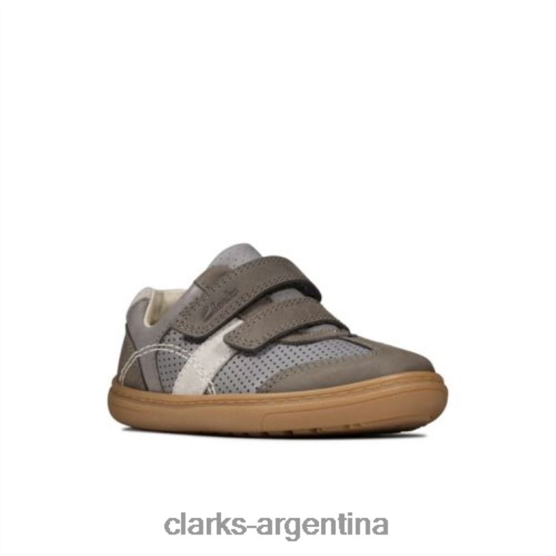 Clarks unisexo 2FZPZ4955 Clarks de cuero gris oscuro flash metra fst g fit cuero gris oscuro