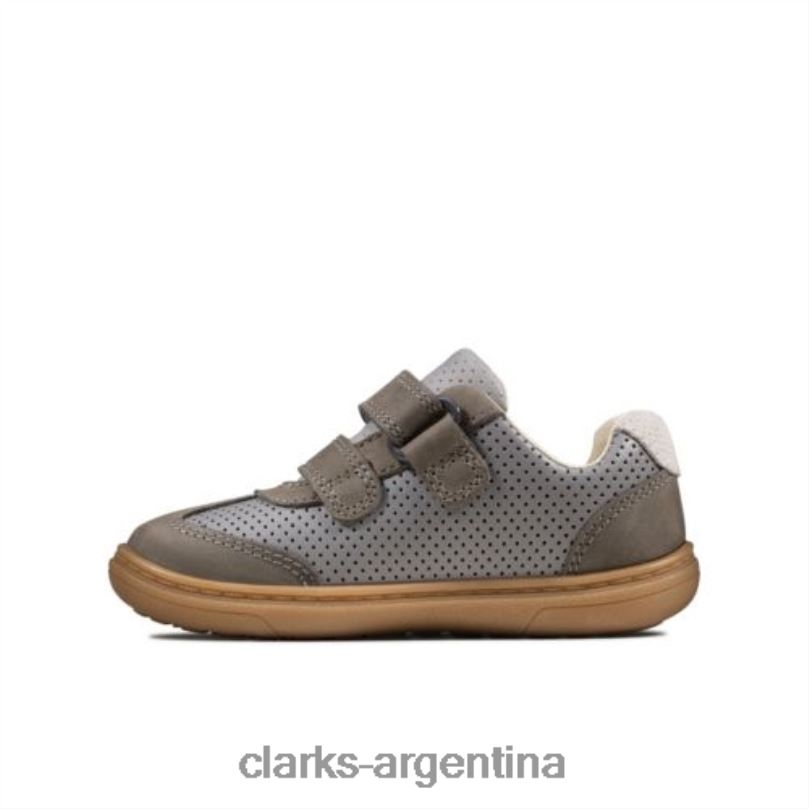 Clarks unisexo 2FZPZ4955 Clarks de cuero gris oscuro flash metra fst g fit cuero gris oscuro