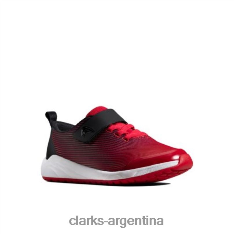 Clarks unisexo 2FZPZ4961 clarks red aeon pace jnr g fit rojo